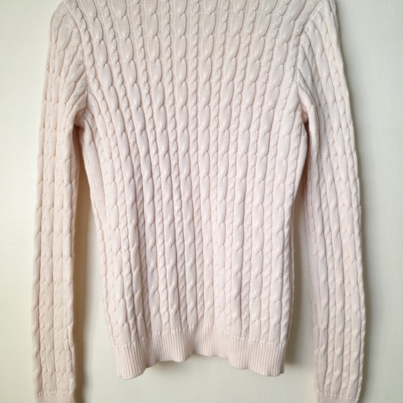 RALPH LAUREN Classic Cream Cable Knit Cardigan - Picture 4 of 4